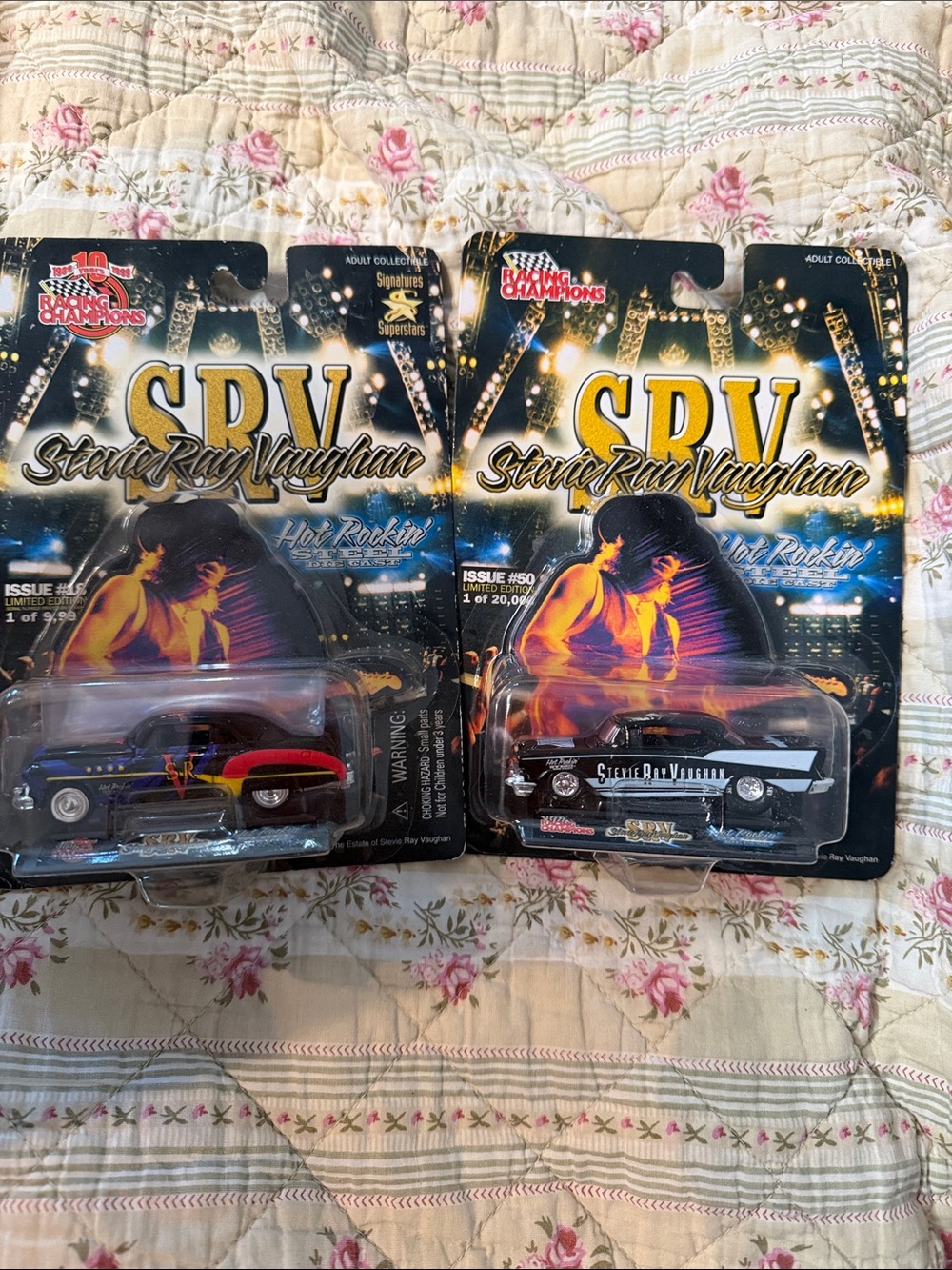 SRV Stevie Ray Vaughan Die-Cast Car Collectible Set - Purple & Black set of two